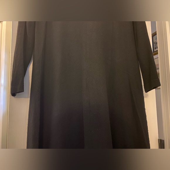 Lord & Taylor Medium Black Turtleneck Cashmere Dress Minimalist Neutral Office - Picture 11 of 13
